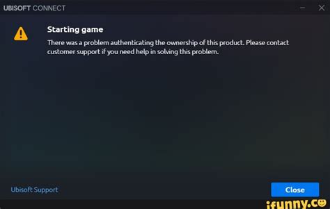 ubisoft there was a problem authenticating the ownership